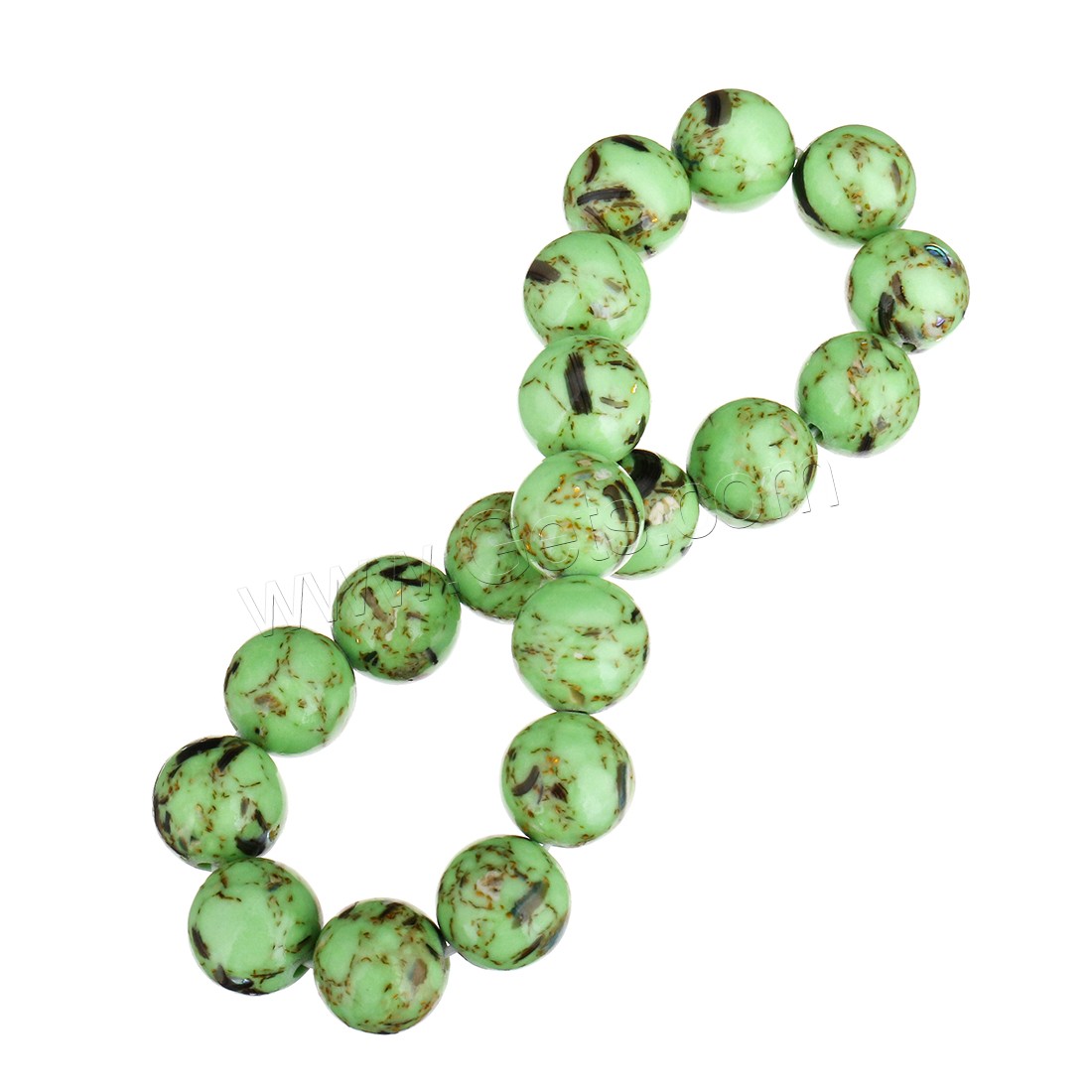 gefärbte Jade Armband, rund, verschiedene Größen vorhanden, keine, Länge:ca. 8 ZollInch, verkauft von Strang