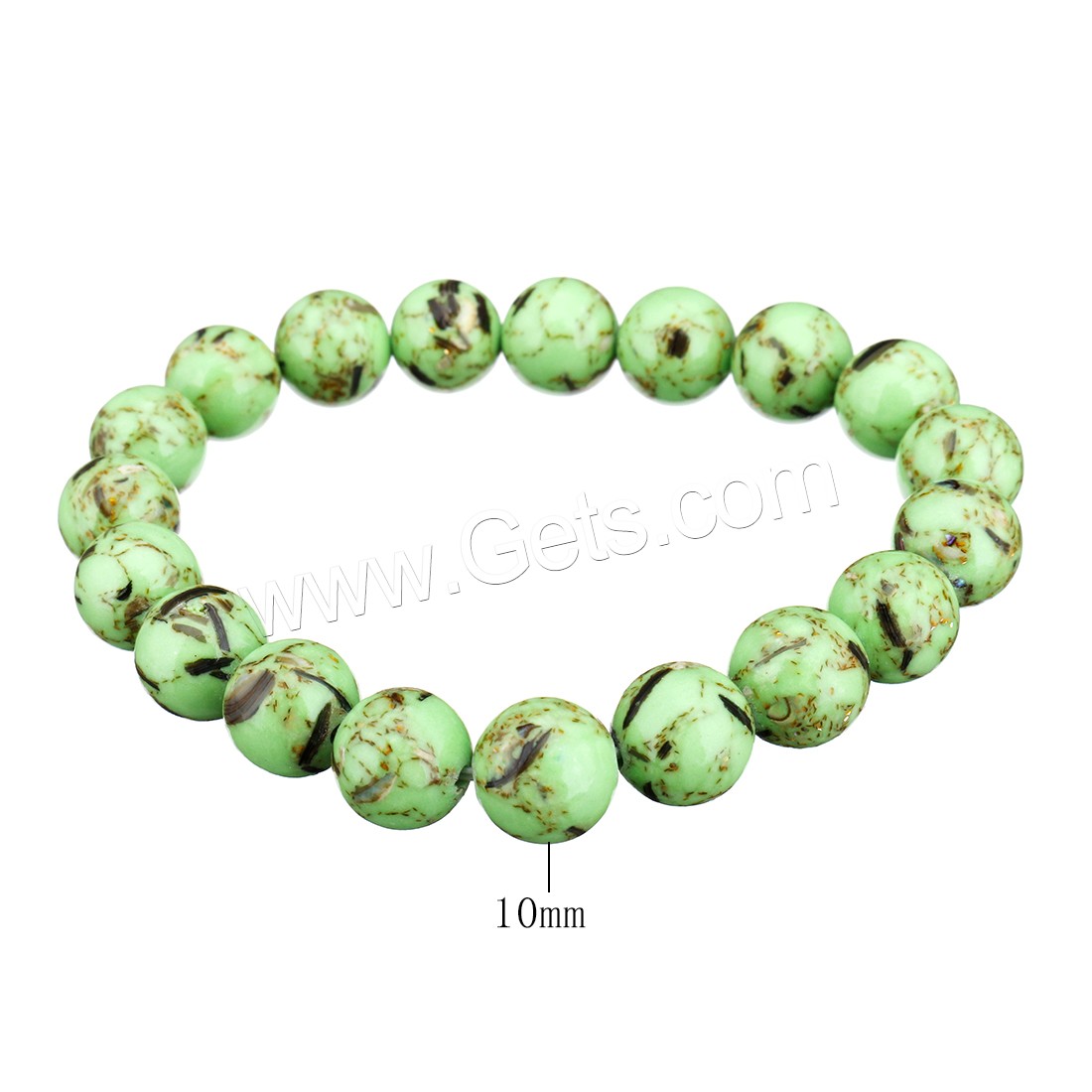 gefärbte Jade Armband, rund, verschiedene Größen vorhanden, keine, Länge:ca. 8 ZollInch, verkauft von Strang