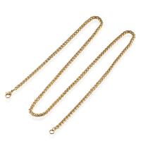 Stainless Steel Chain Necklace, plated, Unisex & wheat chain 3mm Approx 24 Inch 