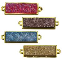 Акриловые Латунный разъем, Латунь, с Акрил, плакирован золотом, 1/1 петля, Много цветов для выбора отверстие:Приблизительно 1mm, продается PC