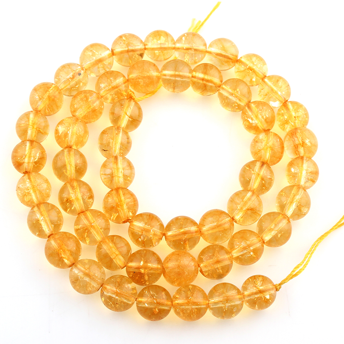 Natural Citrine Beads, Round, November Birthstone & different size for choice, Grade AAA, Hole:Approx 1mm, Length:Approx 15.5 Inch, Sold By Strand