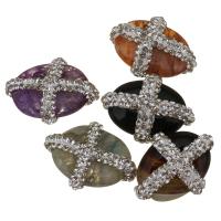 Perles de pierre gemme mixte, avec argile, envoyé au hasard Environ 1mm, Vendu par PC