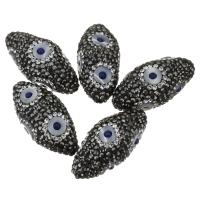 Rhinestone Clay Pave Beads, with Cats Eye, with rhinestone Approx 1mm 