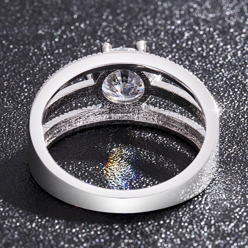 Латунное кольцо с стразами, Латунь, Другое покрытие, разный размер для выбора & Женский & со стразами, Много цветов для выбора, не содержит никель, свинец, продается PC