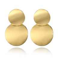 Zink Legierung Tropfen Ohrring, Zinklegierung, goldfarben plattiert, für Frau, keine, 24x40mm, verkauft von Paar
