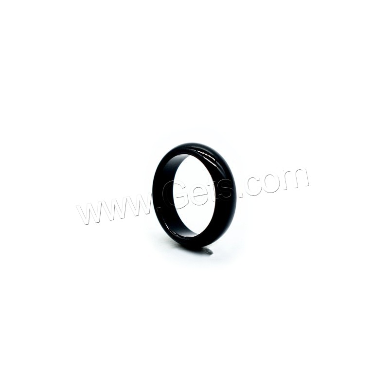 Agate Finger Ring, Unisex & different size for choice, more colors for choice, 6mm, Sold By PC