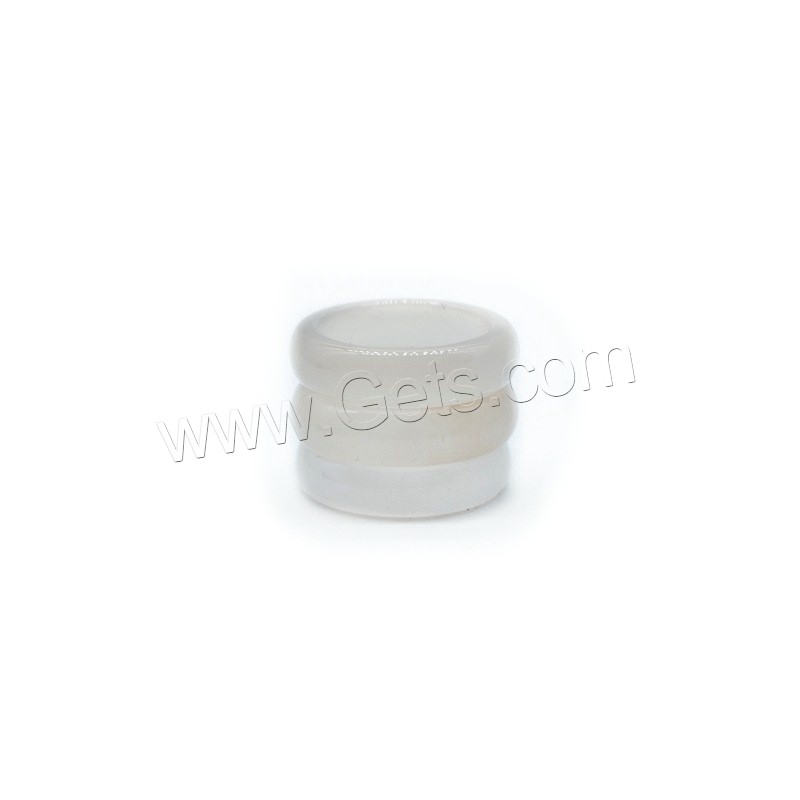 Agate Finger Ring, Unisex & different size for choice, more colors for choice, 6mm, Sold By PC