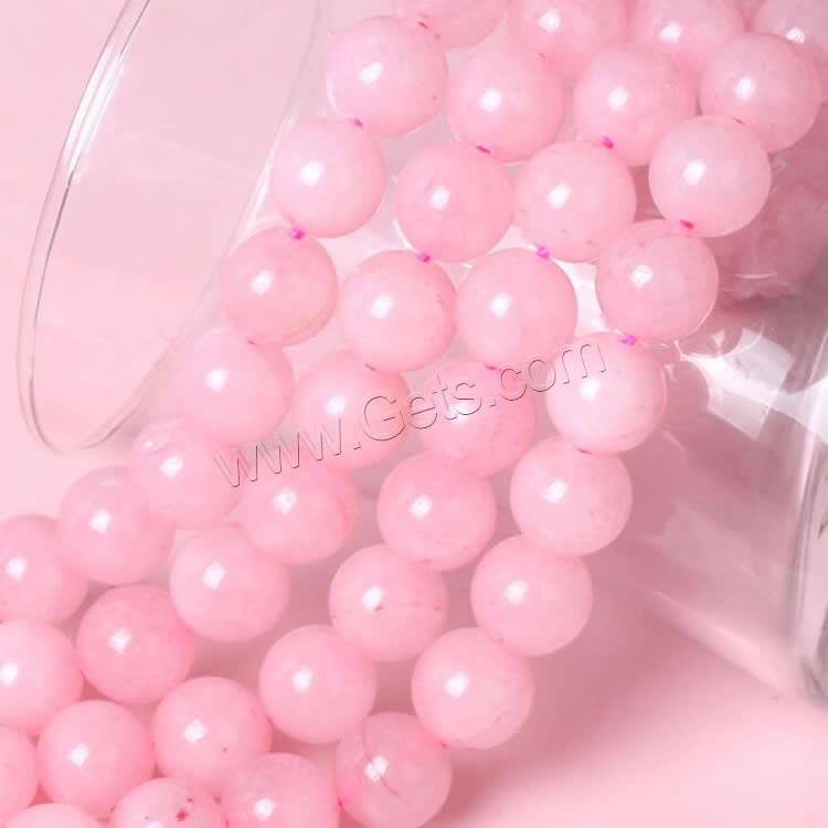 Natural Rose Quartz Beads, Round, different size for choice, pink, Sold By Strand
