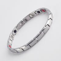 Stainless Steel Chain Bracelets, plated, for woman Approx 8.6 Inch 