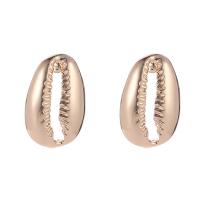 Zinc Alloy Stud Earring, Shell, plated, for woman 