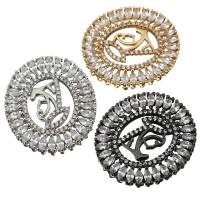 Brass Cabochon Settings, plated, micro pave cubic zirconia & flat back 