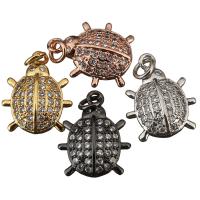 Animal Brass Pendants, Insect, plated, micro pave cubic zirconia Approx 