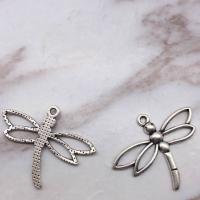 Zinc Alloy Animal Pendants, Dragonfly, plated nickel, lead & cadmium free Approx 2mm 