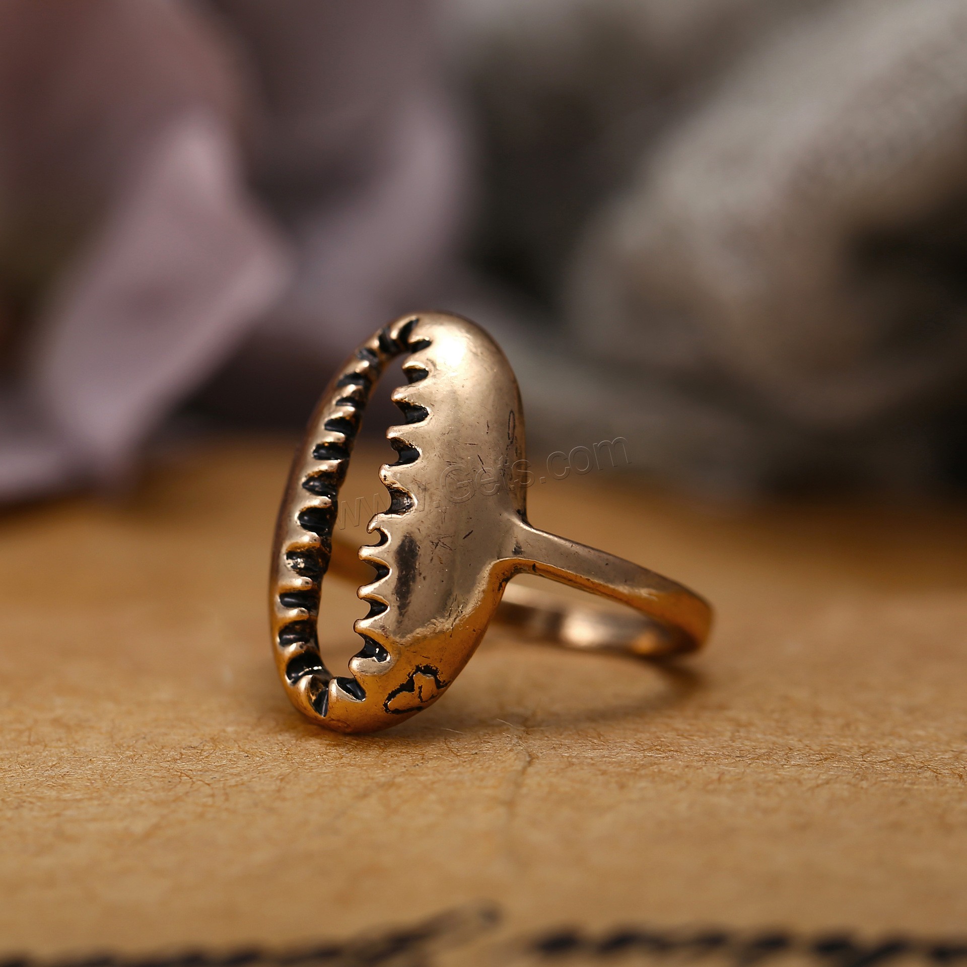 Zinc Alloy Finger Ring, Shell, plated, Unisex & different size for choice, more colors for choice, Sold By PC