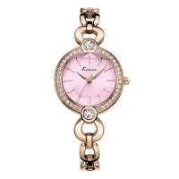 Fashion Watch Bracelet, Stainless Steel, with Glass & Zinc Alloy, Japanese movement, plated, Life water resistant & for woman & with rhinestone 28mm Approx 8.2 Inch 