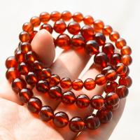 Natural Garnet Bracelet, Round & for woman, orange .5 Inch 