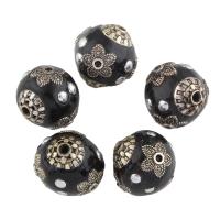 Indonesia Jewelry Beads, with Zinc Alloy, Olive, antique silver color plated Approx 1mm 