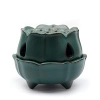 Porcelain Incense Burner, portable & durable & vintage & hollow 