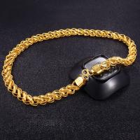 Ожерелье цинкового сплава , цинковый сплав, плакирован золотом, цепь для фонаря & разный размер для выбора & Мужский, длина:Приблизительно 23.6 дюймовый, продается Strand
