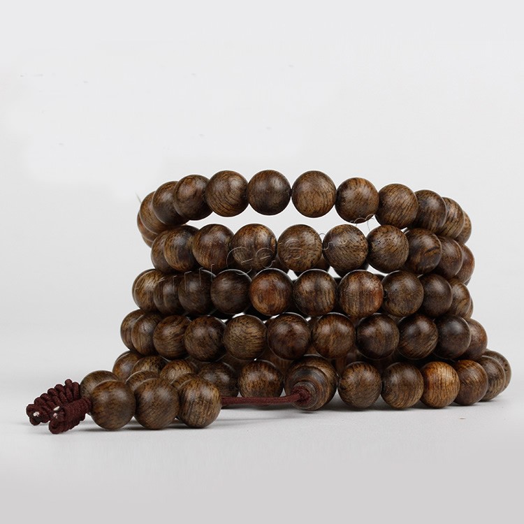 Aloewood Bracelet de perles de prière, naturel & unisexe & normes différentes pour le choix, Environ 108PC/boîte, Vendu par boîte