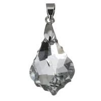Stainless Steel Pendants, with Crystal, faceted, original color Approx 4mm 