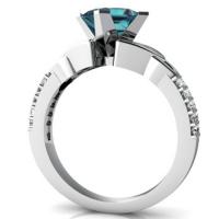 Кубическое цирконовое латунное кольцо, Латунь, покрытый платиной, Мужская & разный размер для выбора & с кубическим цирконием, Много цветов для выбора, 6mm,10mm, продается PC