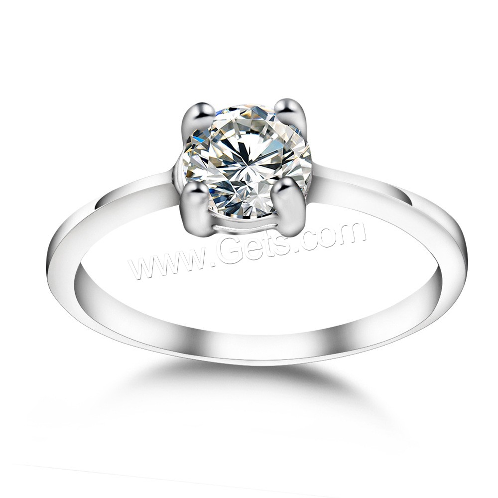 Кубический цирконий кольцо из нержавеющей стали, нержавеющая сталь, разный размер для выбора & Женский & с кубическим цирконием, оригинальный цвет, 6mm, продается PC