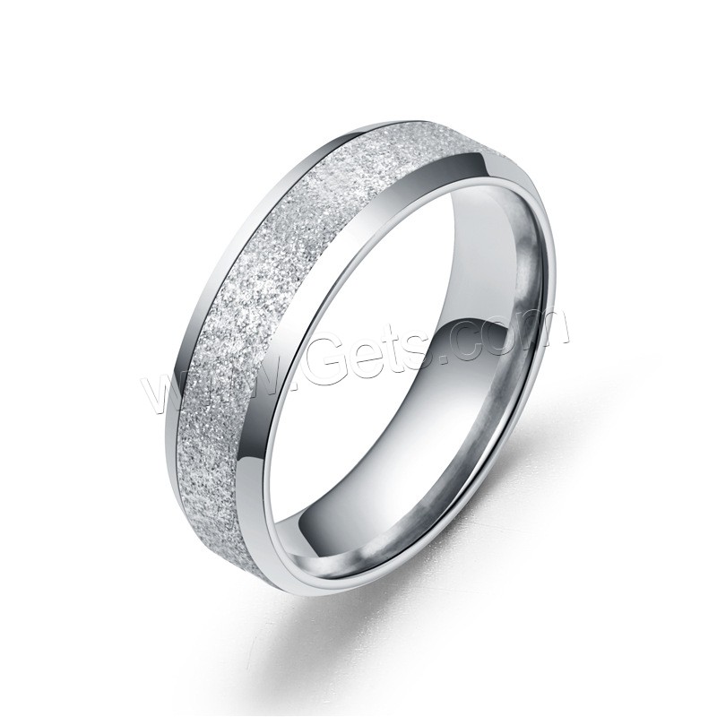 Stainless Steel Finger Ring, plated, Unisex & different size for choice & frosted, more colors for choice, Sold By PC