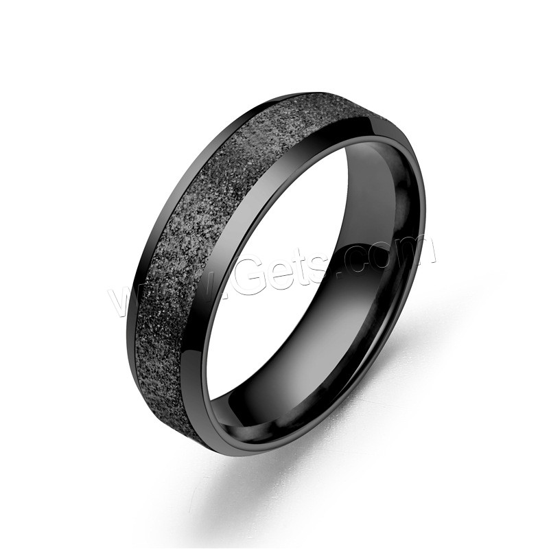 Stainless Steel Finger Ring, plated, Unisex & different size for choice & frosted, more colors for choice, Sold By PC