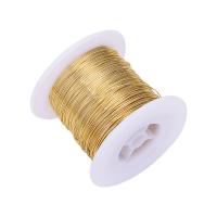 Brass Wire, gold color plated 