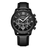 BIDEN® Watch Collection, PU Leather, with zinc alloy dial & Glass & 304 Stainless Steel, Japanese movement, plated, for man & waterproof Approx 9.4 Inch 