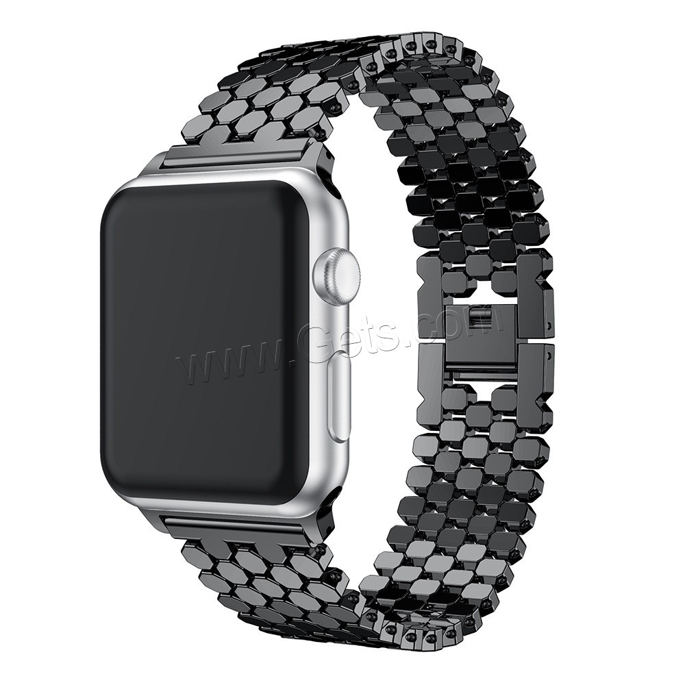 Stainless Steel Watch Band, plated, for apple watch & different size for choice, more colors for choice, Length:Approx 7.5 Inch, Sold By PC