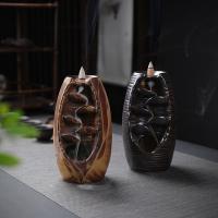 Incense Smoke Flow Backflow Holder Ceramic Incense Burner, Porcelain 