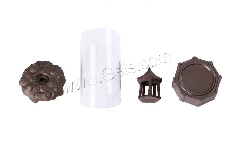 Quemador de incienso de reflujo de porcelana, con Acrílico, Portátil & diferentes estilos para la opción, 92x92x180mm, Vendido por UD