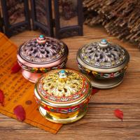 Buy Incense Holder and Burner in Bulk , Zinc Alloy, plated, hollow 