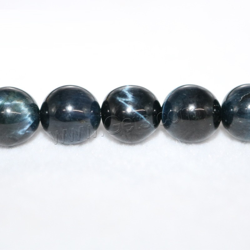 Tiger Eye Beads, polished, DIY & different size for choice, blue, Hole:Approx 1mm, Sold By Strand
