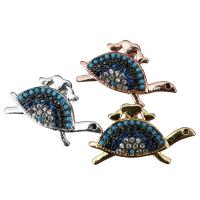 Animal Brass Pendants, Turtle, plated, micro pave cubic zirconia Approx 1mm 