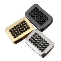 Perles zircon Micro Pave cubes, laiton, rectangle, Placage, pavé de micro zircon, plus de couleurs à choisir Environ 2mm, Vendu par PC