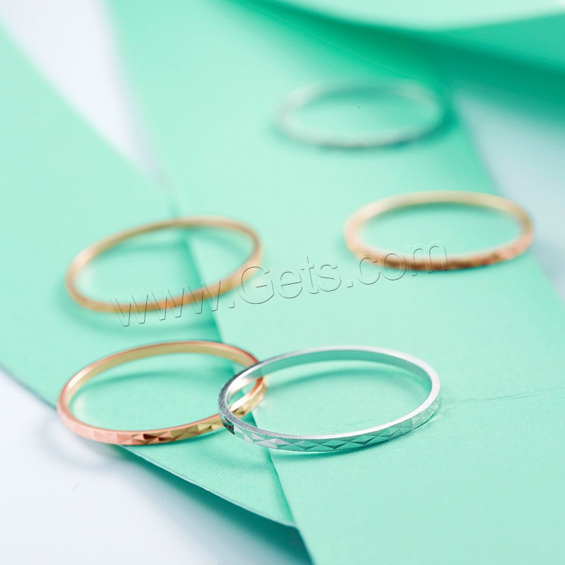Sterling Silver Finger Ring, Brass, plated, Korean style & different size for choice & for woman, more colors for choice, Sold By PC