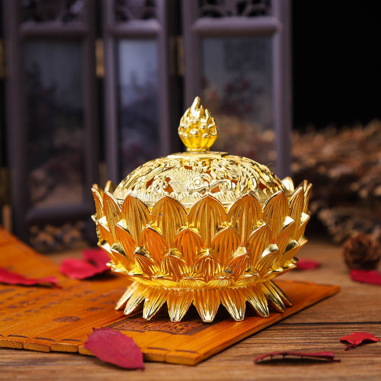 Brass Incense Burner gold color plated portable durable 70mm 85mm Milky Way Jewelry