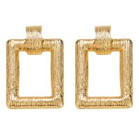 Zinc Alloy Drop Earring, Rectangle, plated, for woman 