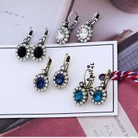 Zinc Alloy Rhinestone Drop Earring, with Crystal, Perfume Bottle, plated, for woman & with rhinestone 
