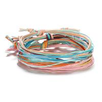 Nylon Cord Bracelets, with Zinc Alloy, with 5.5cm extender chain, plated, adjustable & for woman Approx 7.49 Inch 
