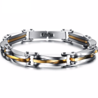 Titanium Steel Bracelet, plated, for man Approx 8.7 Inch 