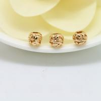Brass Jewelry Beads, Drum, gold color plated Approx 2.5mm 