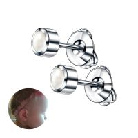 Edelstahl Ohrpiercing Schmuck, mit Kunststoff Perlen, unisex & mit Strass, keine, 0.8mm, 4mm, 6mm, verkauft von Paar