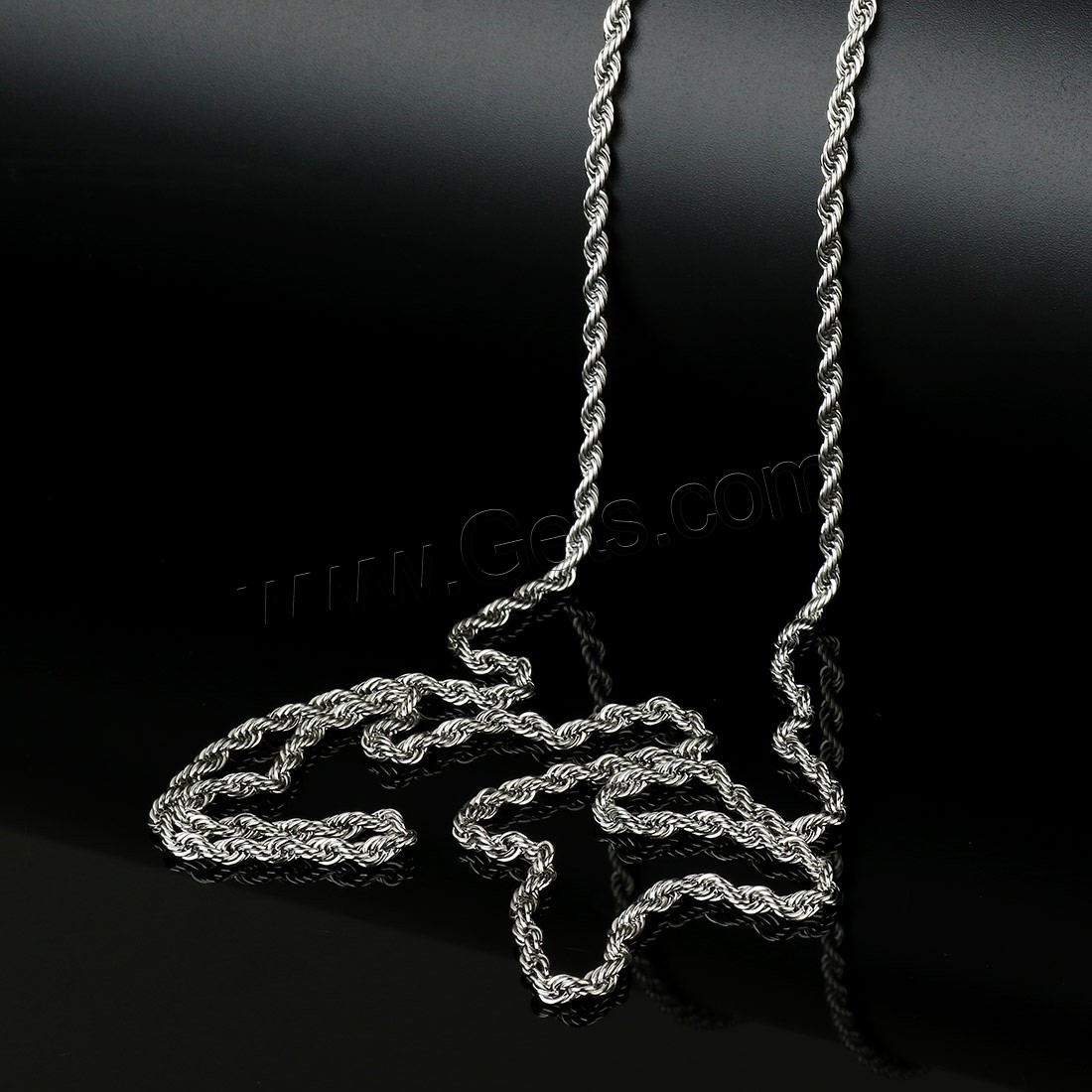 Stainless Steel Rope Chain, with plastic spool, different size for choice, original color, Approx 10m/Spool, Sold By Spool