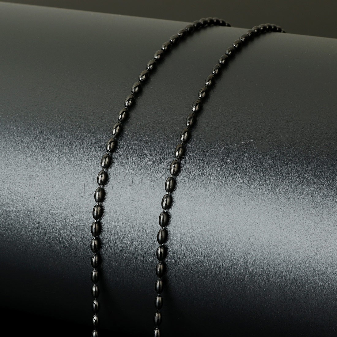 Stainless Steel Ball Chain, with plastic spool, gun black plated, different size for choice, Approx 20m/Spool, Sold By Spool
