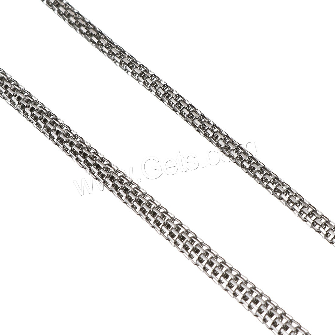 Stainless Steel Mesh Chain, with plastic spool, different size for choice, original color, Approx 10m/Spool, Sold By Spool