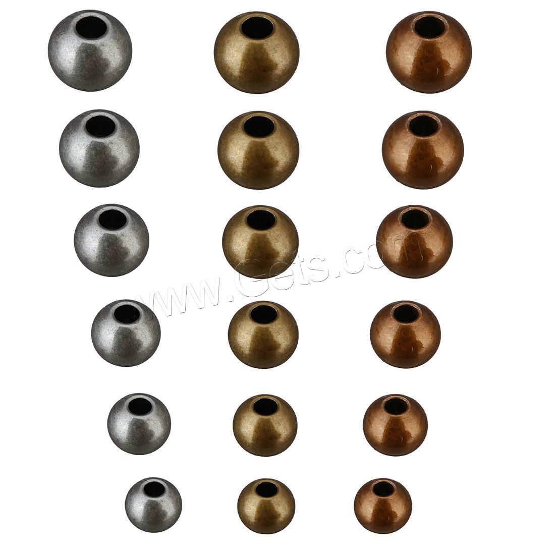 Stainless Steel Beads, plated, different size for choice, more colors for choice, Sold By PC